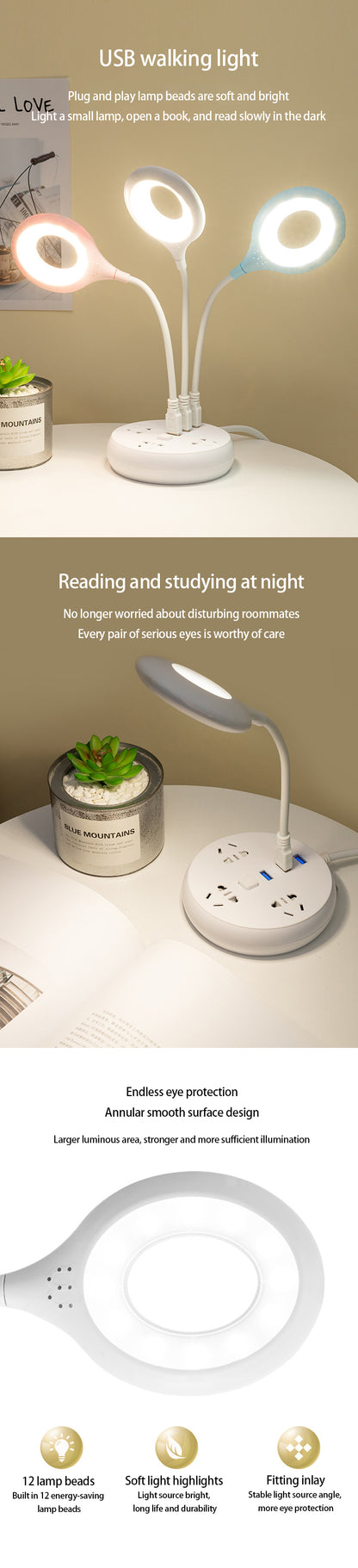 Smart Voice Control USB Light